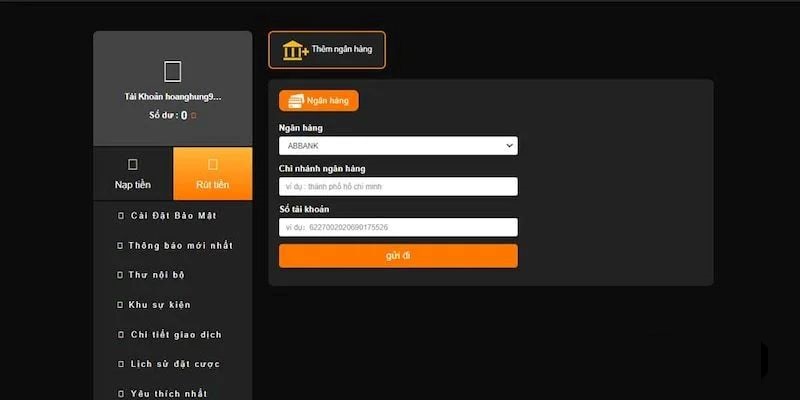 Những lưu ý khi nạp tiền và rút tiền